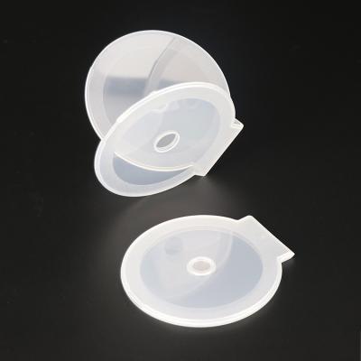 China Recycled Materials 4mm Plastic Transparent CD Clamshell CD Clamshell Single CD DVD Drive Case for sale