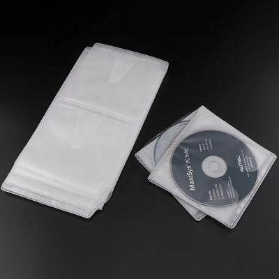 China Eco-friendly Nonwoven Record Sleeve Covers 8 CD Sleeve With Holes Wholesale 8 Holes Disc CD DVD Packaging Bags Vinyl Record Sleeve for sale