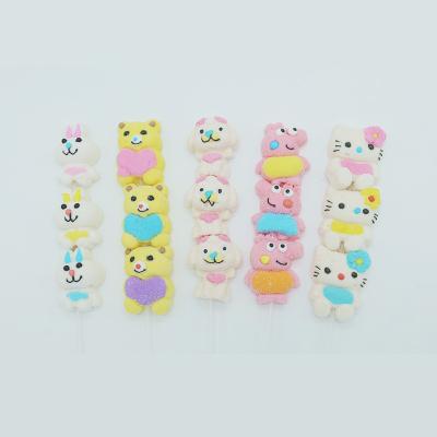 China Normal wholesale custom private label sweet cartoon shape marshmallow lollipop for sale