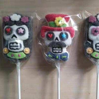 China Normal oem design accepted private label sweet seasonal lovely cartoon marshmallow stick for kids for sale