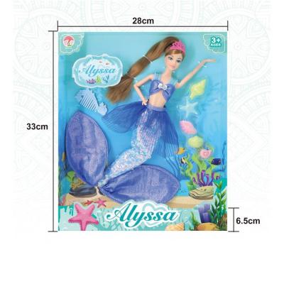 China Soft Xinmei Toys 2022 Hot Sale 11.5Inch Shape BJD Silicone Barber Dolls Mermaid Series For Girl for sale