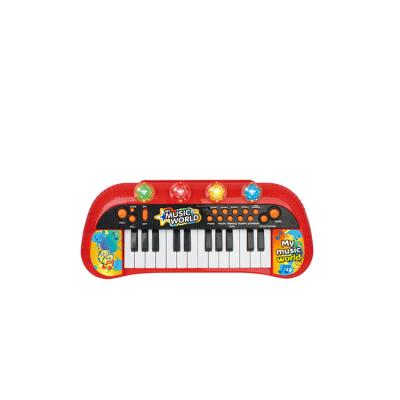 China Game Amusement Large Standard Red Piano Toys 24 Key Electronic Organ For Girls Musical Toy for sale