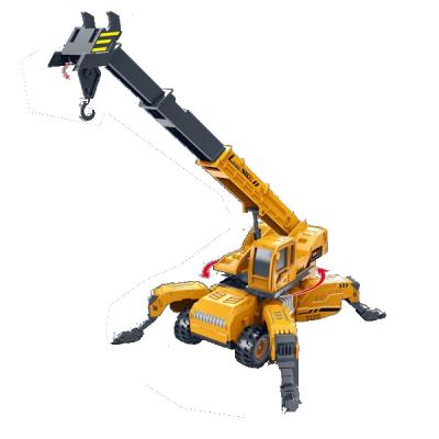 China Bring 2022 Cheerful Digging Engineering SimulationConstruction Toy Crane Lifting Cable Excavator Tractor Xinmei Toy For Kids for sale