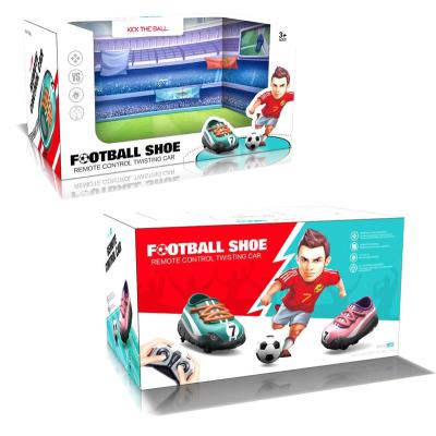 China Hotsale Rc Radio Car Football Boot Shape Remote Control Soccer Player and Soccer Player with Cool Light for Kids Competitive Game for sale