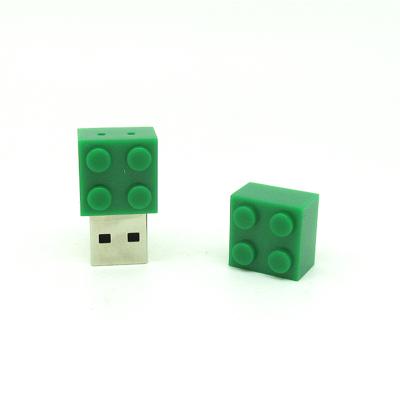 China PVC Blocks Brick USB 2.0 USB Drive128gb Mini Flash Memory Stick USB 2.0 USB Drive128gb Pen Drive USB 32gb for sale