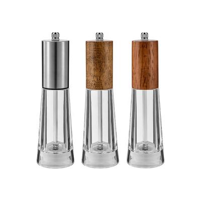 China Sustainable China Manufacturer Plastic Kitchen Tool Salt And Pepper Mills Equiprmnt Kitchen Salt And Pepper Grinder Set for sale