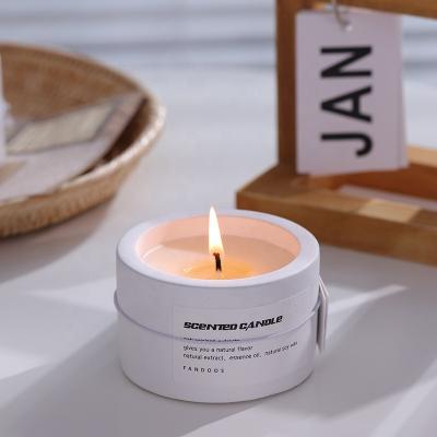 China Scented 2023 New Simplicity Romantic Home Decoration Luxury Gift Handmade Soy Wax Smokeless Scented Candle for sale