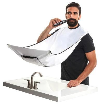 China Household Use Beard Shaving Apron Care Clean Hair Bibs Adult Razor Holder for sale