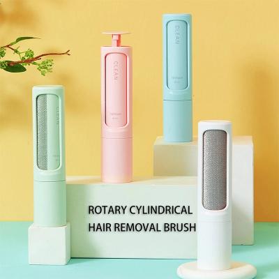 China Manual Portable Rotating Pet Hair Removal Roller Cat And Dog Hair Dusting Brush for sale