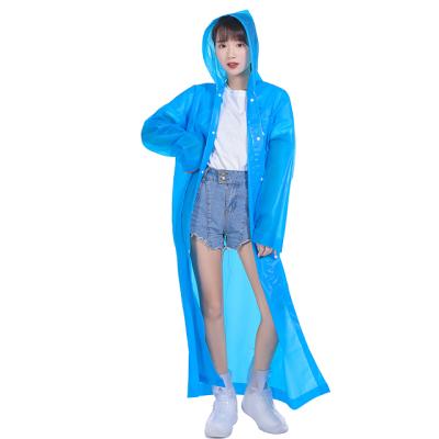 China Bachelor Raincoat Fashion Thickened Cloth Tour Raincoat Suit EVA Adult Rain Coat Raincoat for sale