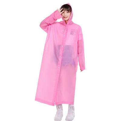 China Bachelor Raincoat Fashion Thickened Raincoat Suit EVA Adult Raincoat Visiting Raincoat for sale