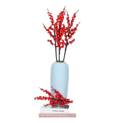 China Home/Office/Party/Wedding Decoration Hot Wholesale Artificial Red Holly Berries For Girlfriend/Mothers Day Gifts Home Decorative for sale