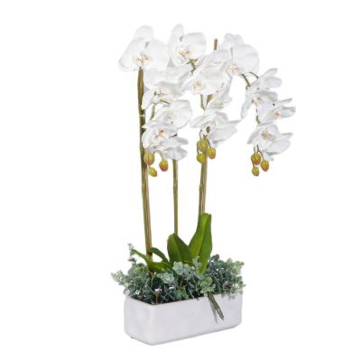 China Indor Decoration Preserved Flower Bouquet Pour Wedding Bridal Bouquet Artificial Flower Bouquet Wholesale Orchid for sale