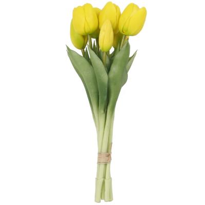 China Indor Decoration Hantang Latex Artificial Tulip Flower Bouquet Decorative Tulip Bunch for sale