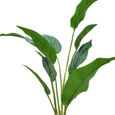 China Indor Decoration Simulation Artificial Leaves Plant Artificial Foliage For Home Decoration Leaf Bathroom Window Display for sale