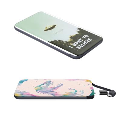 China Custom Exquisite Fast Power Bank Free Samples Picture Support Charging Power Bank 5000mah Fast Charging Portable Bank for sale