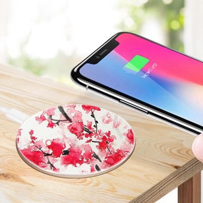 China Mobile Phone Mobile Phone Charger Low Moq Support Drop Shipping UV Printing Wireless Charger for sale