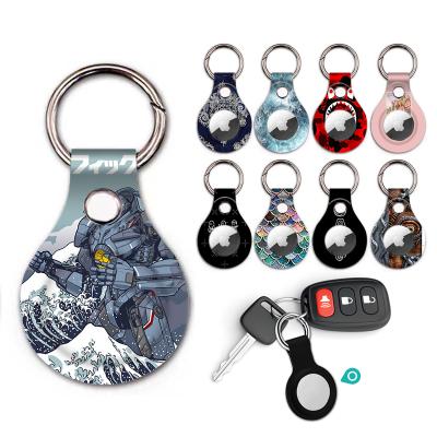 China 2021 New Fashionable Anti-drop Tracker Silicone TPU Portable Wireless Case For Airtag With Key Chain for sale