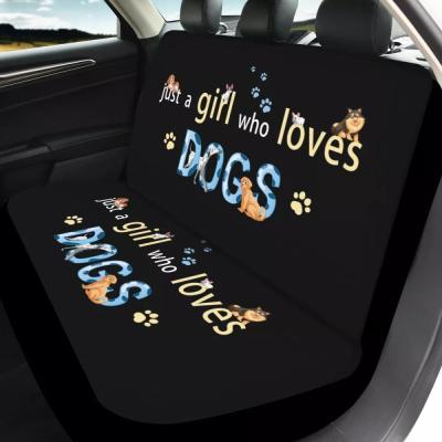 China Durable Custom Printed Full Set Auto Seat Covers For Front Rear Useful Car Accessories Dropshipping Wholesale for sale