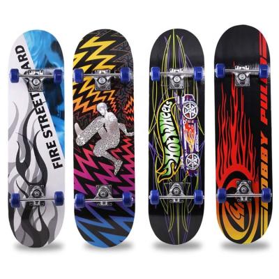 China Fancy Maple Print Logo on Empty Skateboard DIY Design Your Own Custom E Skateboard Decks Dropshiping Support for sale