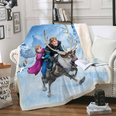 China Custom Queen Sized 100% Flannel Fleece Blanket King Size Thick MicroFiber Anti-Pull Polyester Flannel Fleece Blanket for sale