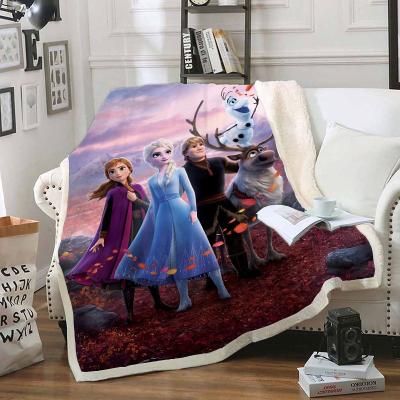 China Popular Promotional Soft Anti-Pull Blanket Customize Velvet Plus Thickening To Carry On Hot 3D Digital Print Support Wholesale for sale