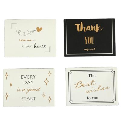 China Any Styles You Like Custom Shape Jewelry Paper Card Packaging With Logo Rose Gold Stamped for sale