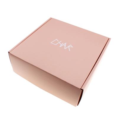 China Recyclable Custom Logo Flat Pack Folding Corrugated Shipping Boxes Mailer Box for sale