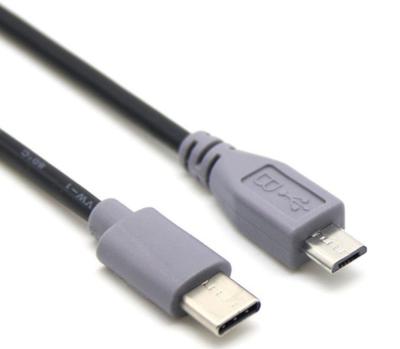 China Mobile Phone 1m 3ft 3feet Male Type C To USB Mini Otg Male Camera Cable / Male Type C Male To Micro Otg Male Data Cable for sale