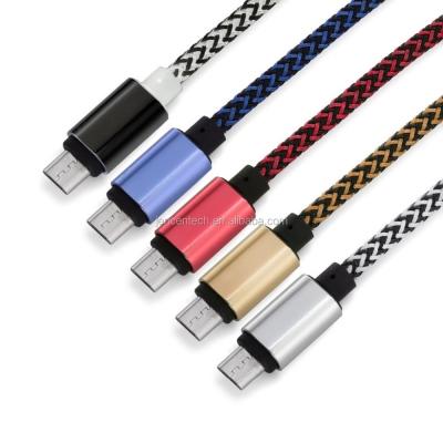 China Type c / Metal+nylon Mobile Phone Micro USB Nylon Braided Data Cable For Samsung and iPhone 6 7 8 x Cable for sale