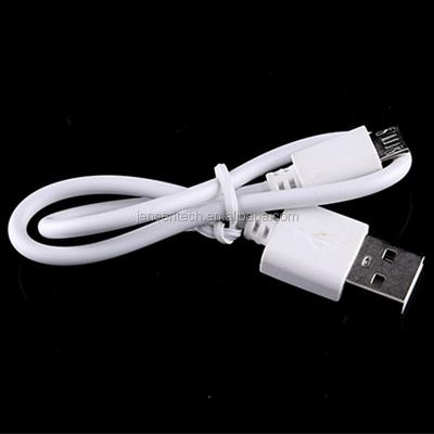 China Hot Selling 30cm 50cm Short Length Mobile Phone Black White High Quality Usb Data Micro USB Cable for sale