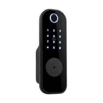 China Hotel Office Smart Remote Control Apartment Easy Control WIFI Smart Security App Card Lock RFID Digital Code Anti-theft Smart Rim Door Lock for sale