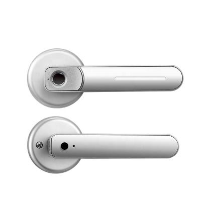 China Zinc Alloy Fingerprint Coin Door TT Lock Smart Home Door Lock Quick Open Round Door Lock Set for sale