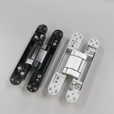 China Modern Popular Zinc Alloy 3D Concealed Door Hinges Heavy Duty Invisible Adjustable Concealed Hinge for sale