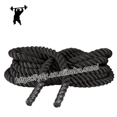 China Universal 9m Black Nylon Gym Fitness Climbing Rope Battle Rope Gym for sale