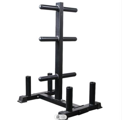 China Barbell Barbell 4 Hole Weight Dish Lightweight Deluxe Storage Tree Low Weightlifting Equipment Fitness Rack for sale