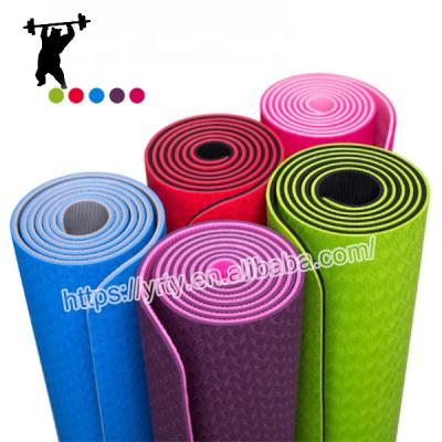 China Hot Selling Waterproof Custom Non Slip 6mm Tape Waterproof Eco Friendly Custom Yoga Mat for sale