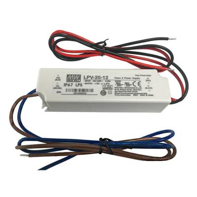 China LPV-20-12 20w 12v Meanwell led light power supply LPV-20-12 for sale