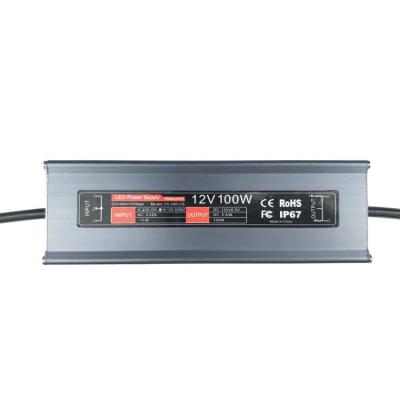 China CE ROHS FCC GS SAA kc Listed IP67 Waterproof Led Power Supply 12VDC 100W Led Driver 190*56*35mm for sale