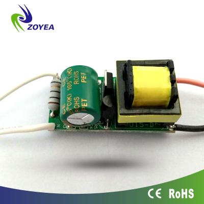 China LED Lighting 300mA dc12v 24v High PF AC 85-265v 4-7w Constant Current Led Driver for sale