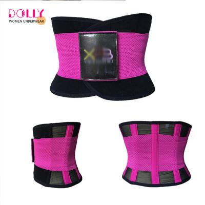 China Wholesale Antibacterial Xtreme Power Belt Compression Fitness Body Shaper Waist Cincher Gym Elastic Waist Trainer for sale