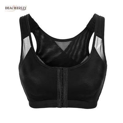 China Breathable Activewear Tops Sports Running Bra Back Support Gym Fitness Racerback Shockproof Yoga Top for sale