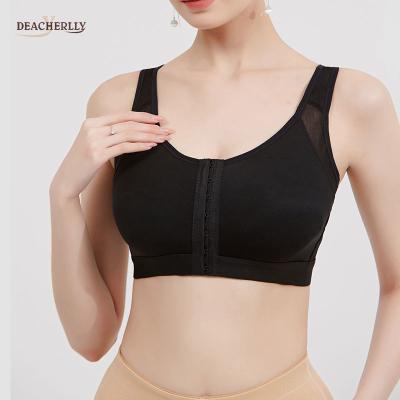 China QUICK DRY Posture Corrector Bra Support Back Lift Up Bras Front Closure Workout Yoga Sport Bra for sale