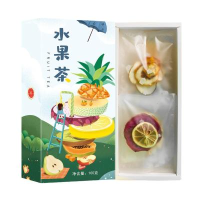 China Tea Drinks Customized High Quality Handmade Fresh Fruit Tea Mixed With Dried Fruit, Orange, Pineapple, Diet And Beauty Tea for sale