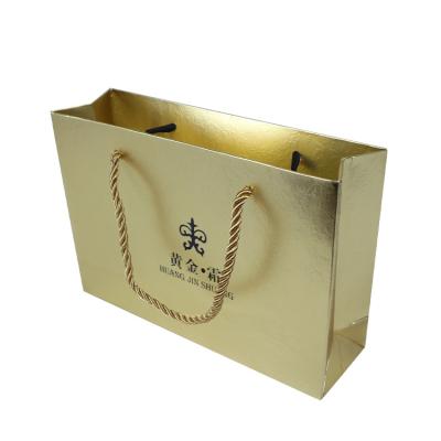 China Recyclable Fancy Customed Logo Paper Packaging Gift Eco - Friendly Eco - Friendly Paper Bag With Handle for sale