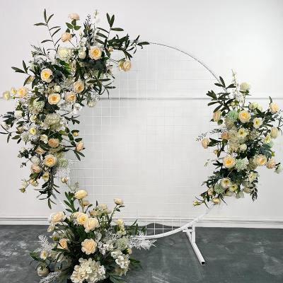 China Road Vivid Artificial Finishing Advance T-Taiwan Decoration Wedding FCR21 Eucalyptus Flower Row Floral Garland for sale