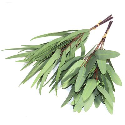 China FC7404 Real Touch Eucalyptus Leaf Decoration Wedding Plastic Artificial Eucalyptus Stems for sale