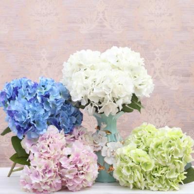 China FC3102 Artificial Flowers 5 Heads Wedding Decoration Amazone Silk Hydrangea Bouquet For Office Home Party Wedding Bridal Decoration for sale