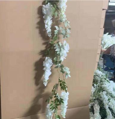 China FC53011.8m Artificial Hanging Party Garland Silk Wisteria Flowers For Wedding for sale