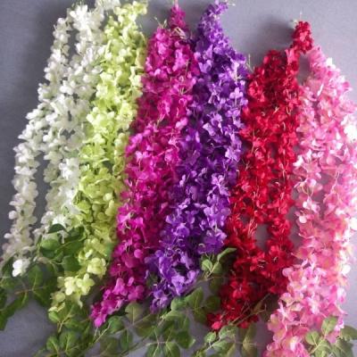 China Wholesale Silk Wisteria Flower Artificial Hanging Silk Flower Wedding Decoration FC-5201 for sale